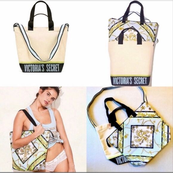 Vintage Victoria’s Secret VS , cooler bag/Pocketbook/tote & packable blanket - Picture 4 of 12